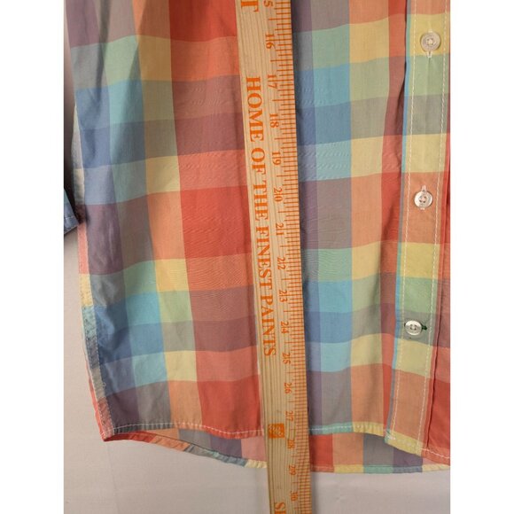 Tommy Hilfiger Boys Plaid Button-Down Shirt XL Multicolor 100% Cotton - Picture 4 of 8